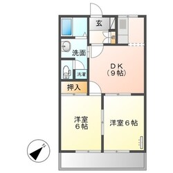 明野駅 徒歩15分 2階の物件間取画像